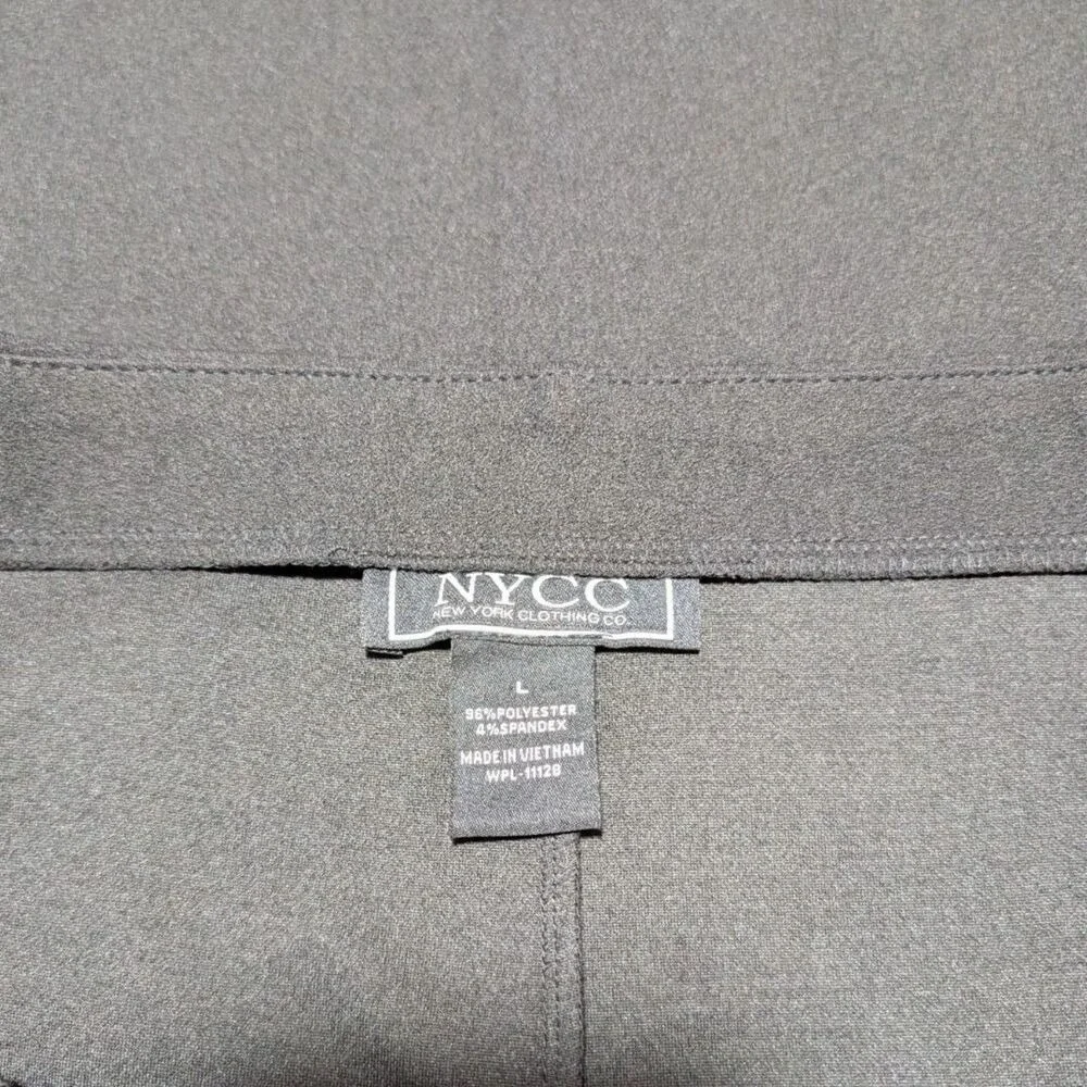 New York Clothing Co. Women's Black Knee‎ Length Column Pencil Skirt Size Large